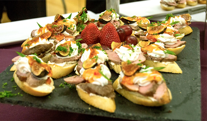 duck bruschetta