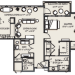 1BRD plus 2G 1227 sq ft