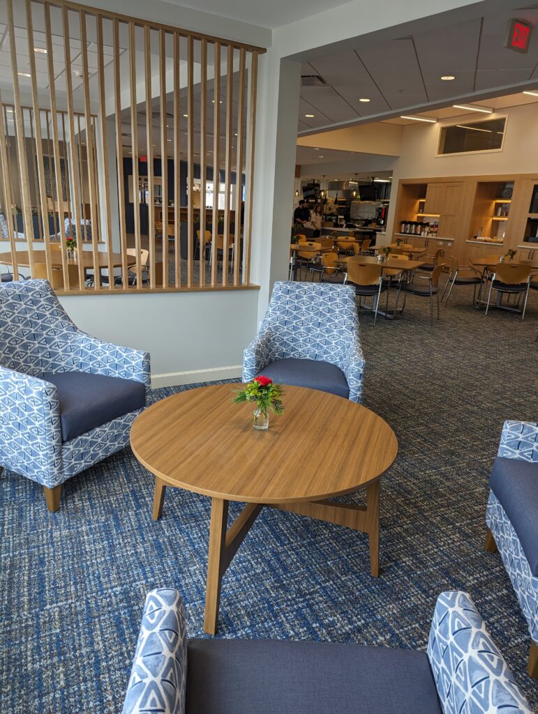 Seating at Ithaca Falls Cafe