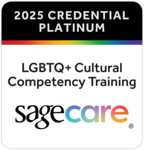 2025 Credential Platinum SAGE Care LGBTQ+ Cultural Competency Training Award